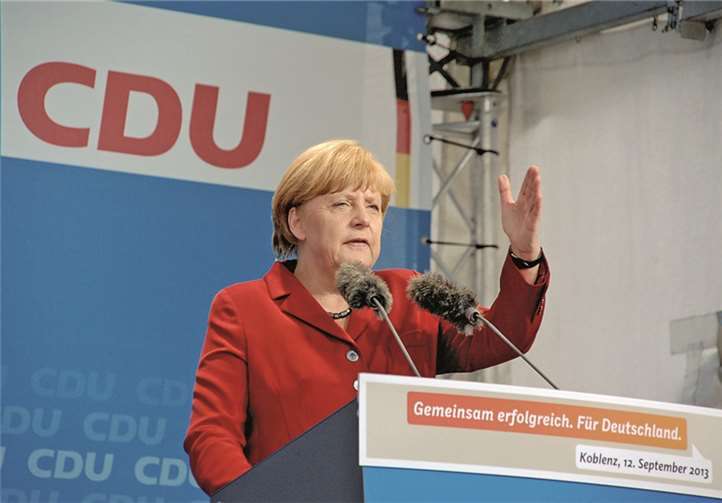 Die Kanzlerin am Deutschen Eck 