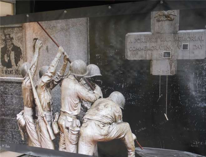 Eine Demonstration für den Frieden 