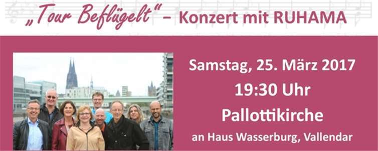 „Tour beflügelt“ – Konzert mit RUHAMA 