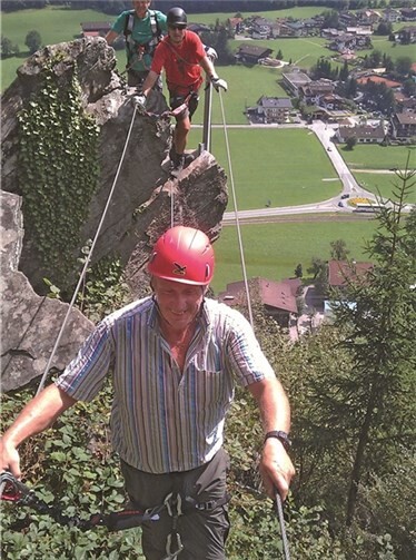 Ein Kletterpark im Regen 