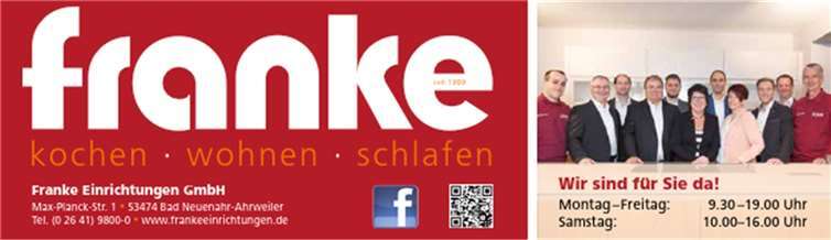 Mit zahlreichen Neuheiten präsentiert sich das prisma-Küchenstudio bei Franke 