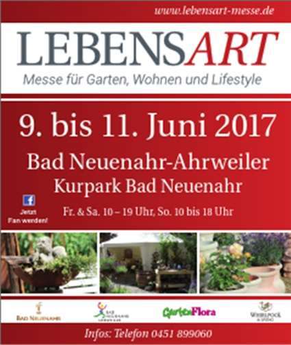 Messe für Garten, Wohnen und Lifestyle kommt in den Kurpark