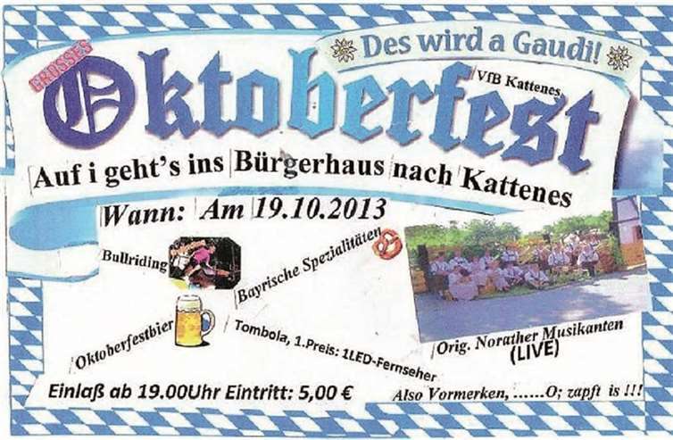 Einladung zum 2. Oktoberfest