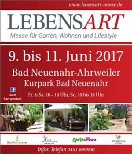 LebensArt im Kurpark lädt zum Shoppen und Genießen ein