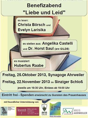 Benefizabende unter dem Motto „Liebe und Leid“ 