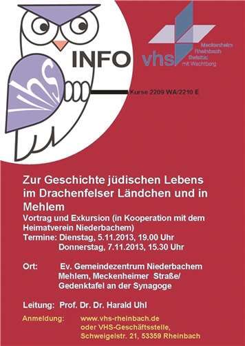 Jüdisches Leben im Drachenfelser Ländchen 