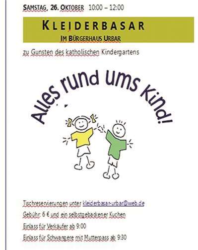 Traditioneller Kleiderbasar