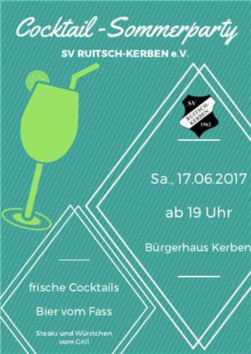 Einladung zur Sommerparty 