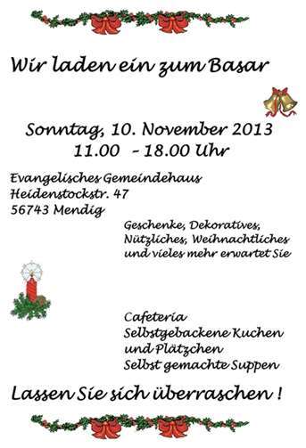 Weihnachtsbasar des Kreativkreises