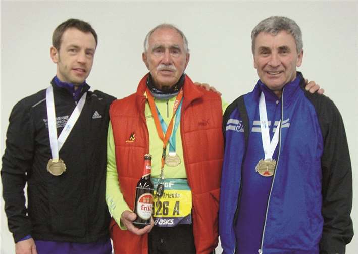 Tobias Hoffmann lief seinen ersten Marathon in Frankfurt