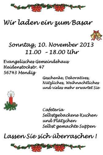 Weihnachtsbasar des Kreativkreises 