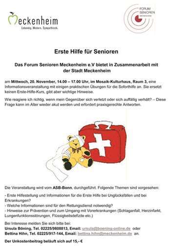 Erste Hilfe für Senioren 