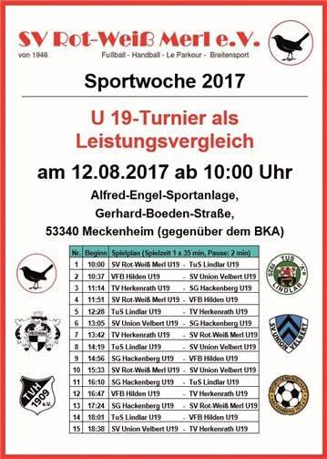 Vorbereitungsturnier der A-Junioren