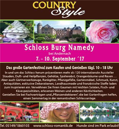 Das große Gartenfestival zum Schauen, Genießen und Kaufen 