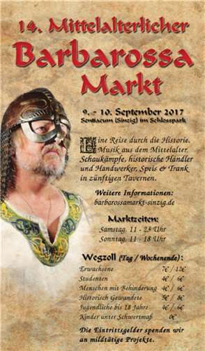 Mittelalterspektakel im Sinziger Schlosspark 