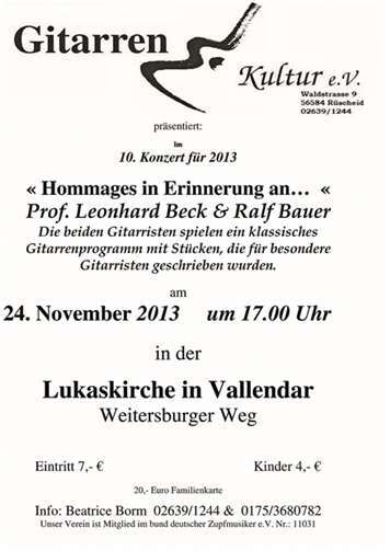 Werke für besondere Gitarristen 