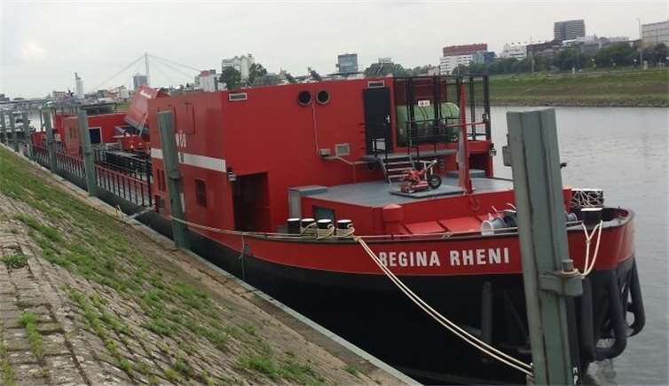 „Regina Rheni“ diente als Übungsort 