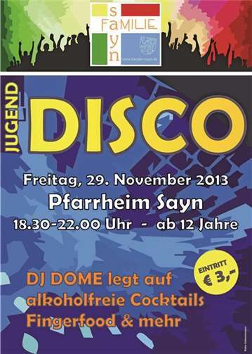 Jugend-Disco „Familie sayn“