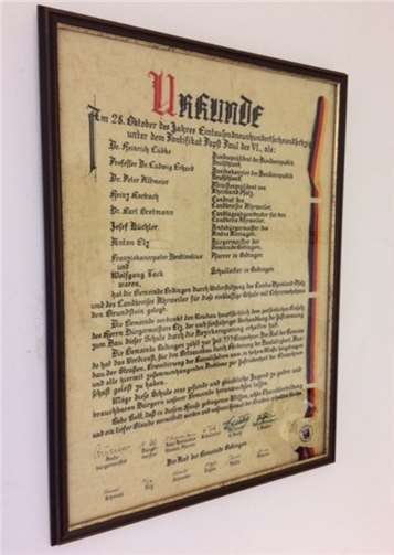 Ehrenplatz in der Rheinhöhenhalle 