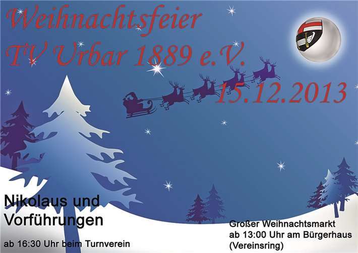 Weihnachtsfeier im Bürgerhaus 