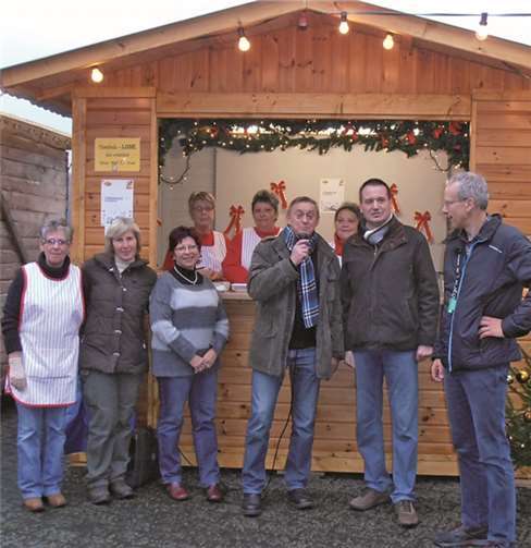 St. Nikolaus beim Weihnachtsmarkt