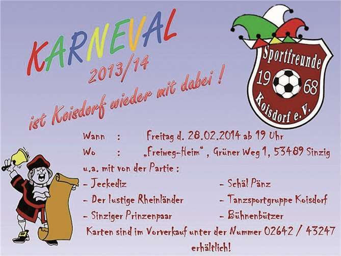 Karnevalssitzung 2014 in Sinzig