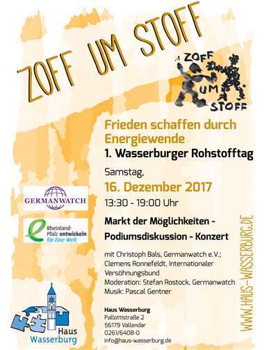 Zoff um Stoff: Frieden schaffen durch Energiewende 