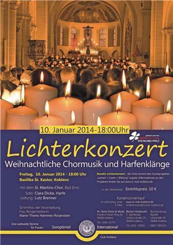 Lichterkonzert mit weihnachtlicher Chormusik 
