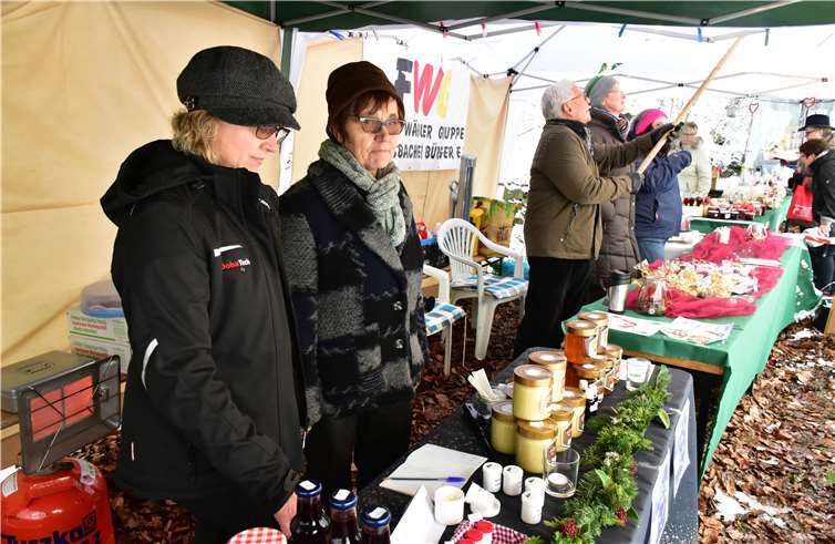 Verschneite Landschaft bildet pittoreskes Ambiente 