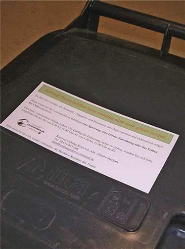 Kein Chip - keine Leerung mehr 