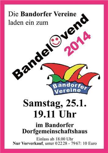 Bandelovend im Dorfgemeinschaftshaus