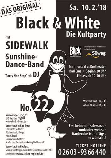 Partystimmung pur bei der Kultparty Black & White - 