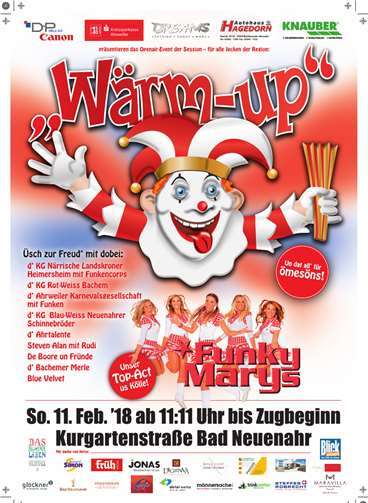 „Wärm up 2018“: Alle guten Dinge sind 5 