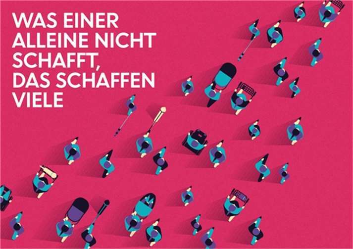 Was einer alleine nicht schafft, das schaffen viele 