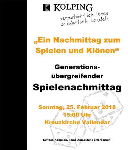 Ein Nachmittag zum Spielen und Klönen 