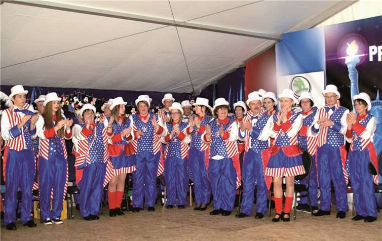 Proklamation des Prinzenpaars von USA