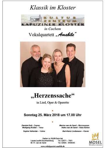 „Herzenssache“ in Lied, Oper und Operette