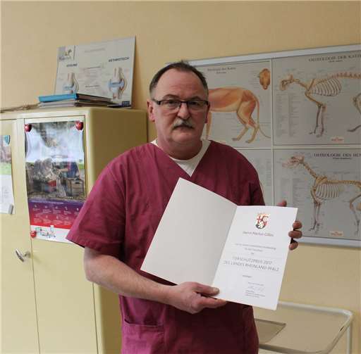 Tierschutzpreis des Landes geht an Tierarzt Markus Gilles 