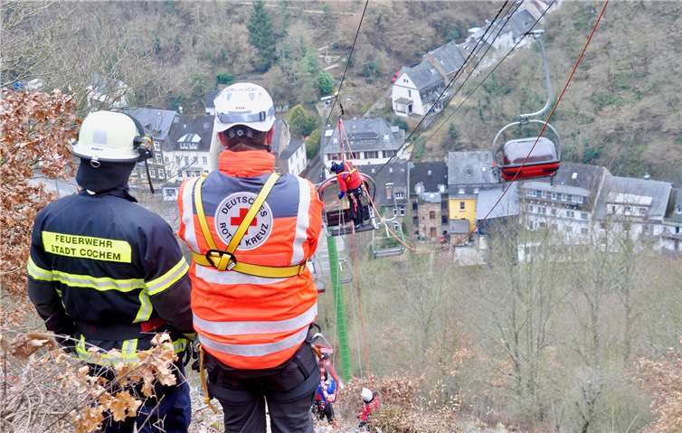 Bei der Übung waren nur Profis am Werk! 
