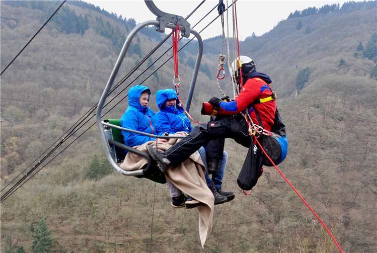 Bei der Übung waren nur Profis am Werk! 