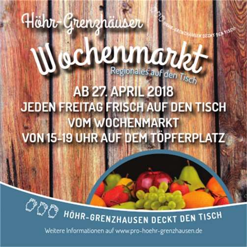 Höhr-Grenzhäusener Wochenmarkt bringt „Regionales auf den Tisch“ 