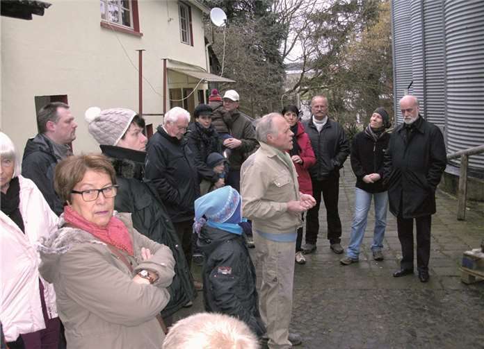 Walzenmühle Bolkenius besichtigt 