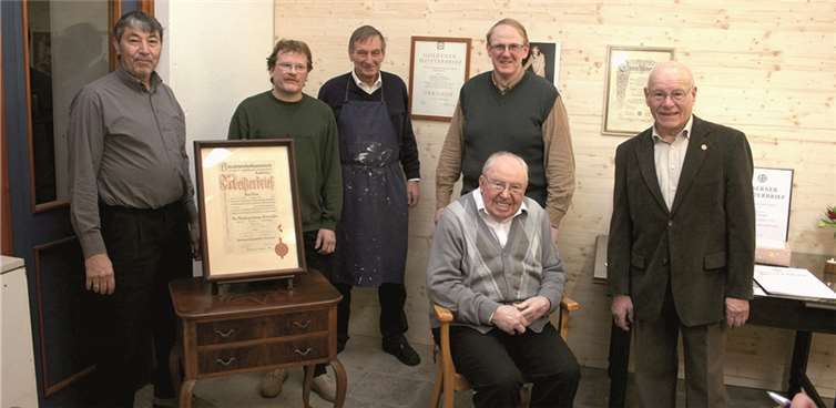Eiserner Meisterbrief am 91. Geburtstag