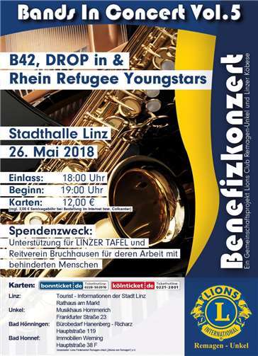 Drei Bands aus der Region rocken die Bühne für den guten Zweck