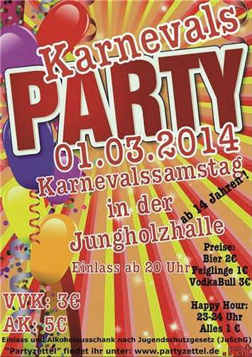 Party mit Kostümwettbewerb
