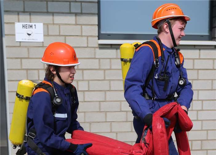 Merler Jugendfeuerwehr trainiert wie die Profis 