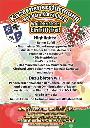 Jecken stürmen Kaserne