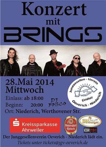 „BRINGS“ kommt zur Jubiläumsfeier des JGV‘s