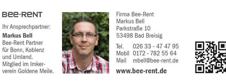 Die Bienen entwickeln sich prächtig 