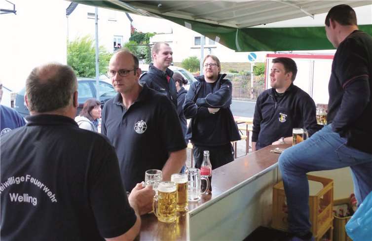 Viele befreundete Wehren kamen, um mit den Thürer Kameraden zu feiern 